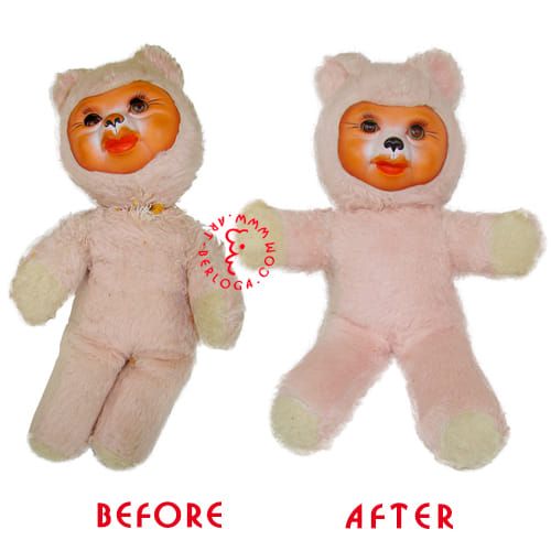 Repair of soft toy doll