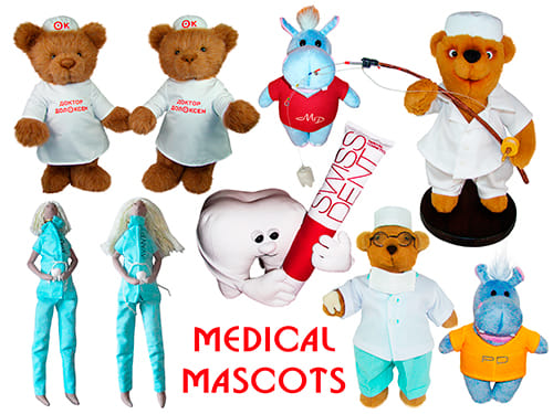Plush branded mascots