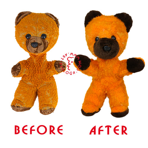 Repair red teddy bear
