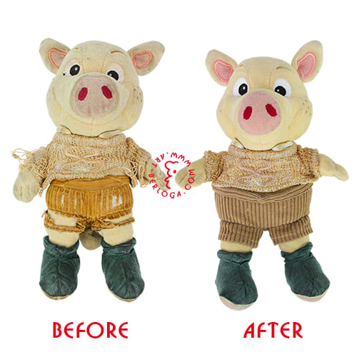 Repair stuffed pig