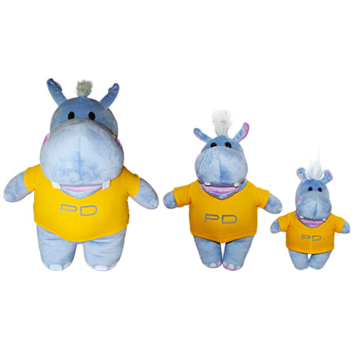 Plush toys hippo