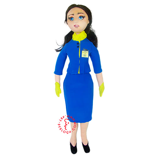 Textile doll stewardess