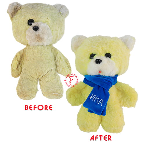 Repair yellow teddy bear