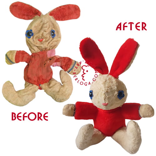 Restoration red bunny toy