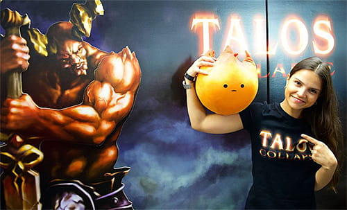 Plush mascot for talos game (fireball)