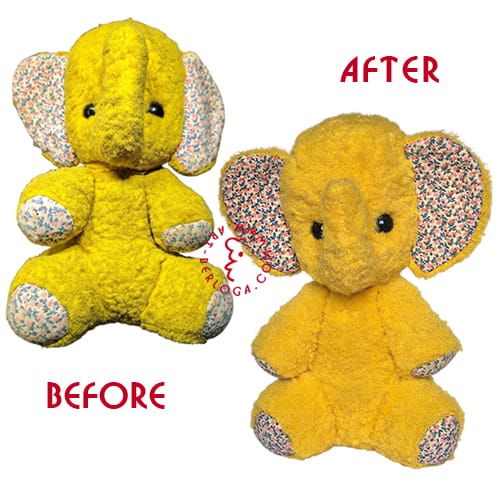 Repair vintage yellow elephant.