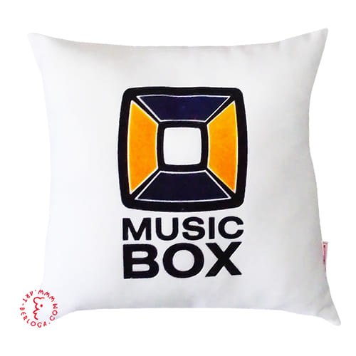 Декор подушка c логотипом Music Box