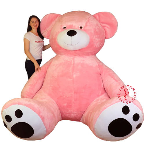 Великий рожевий ведмедик