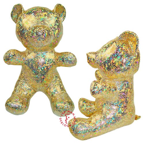 Gold shiny bear toy